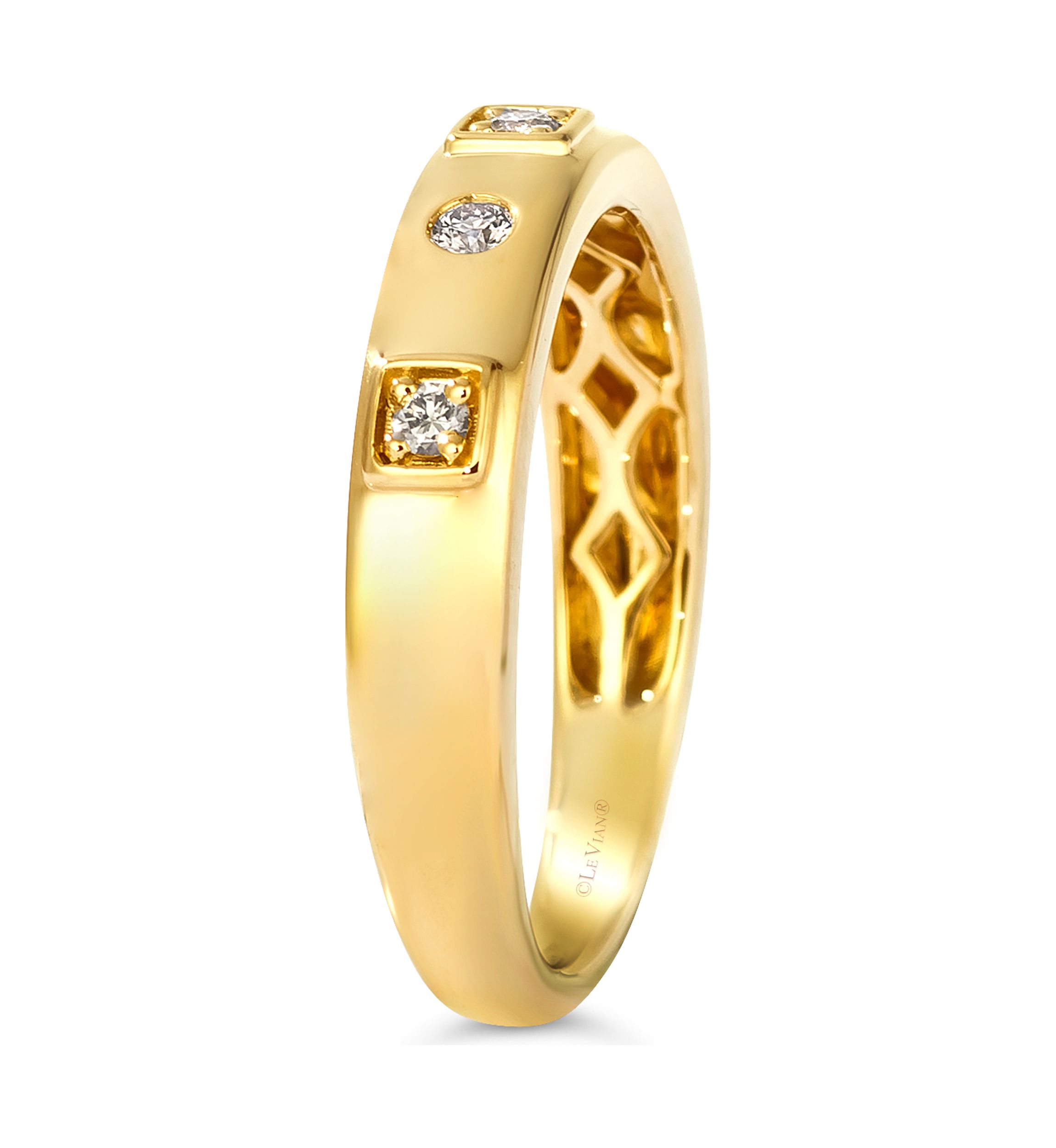 Ring featuring  1/8 ct. t.w. Nude Diamonds™ set in 14K Honey Gold™