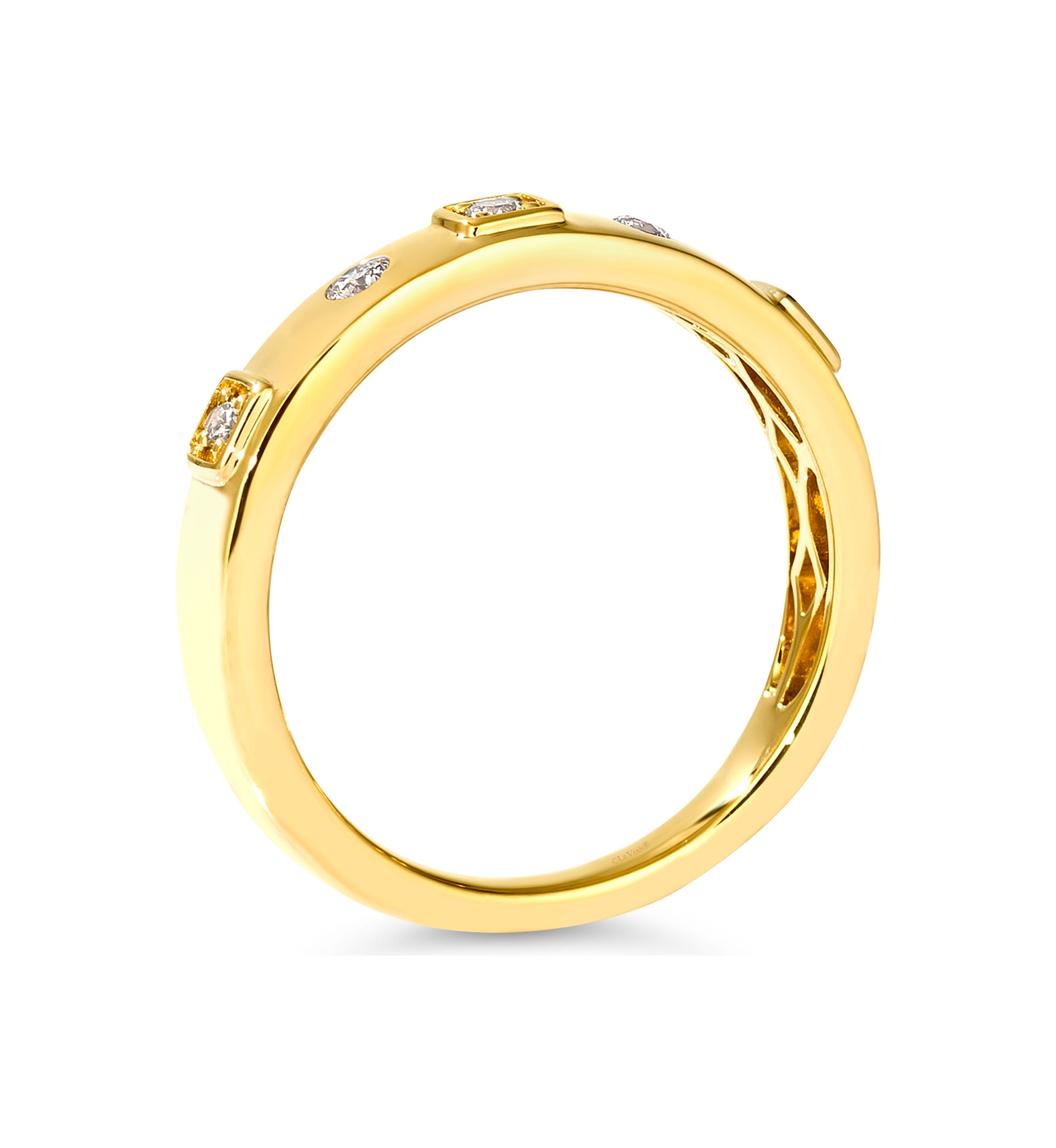 Ring featuring  1/8 ct. t.w. Nude Diamonds™ set in 14K Honey Gold™