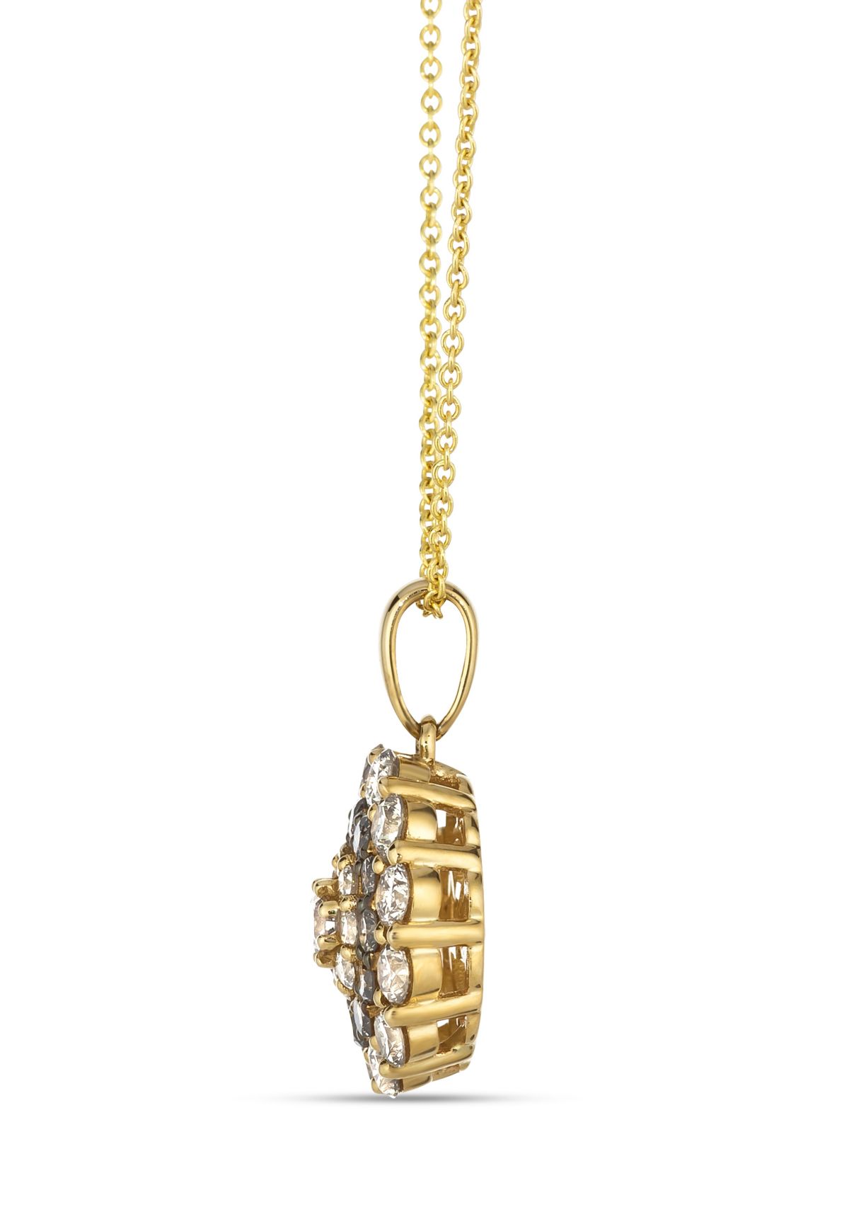  Pendant featuring 1 ct. t.w. Nude Diamonds™, 1/3 ct. t.w. Chocolate Diamonds® set in 14K Honey Gold™