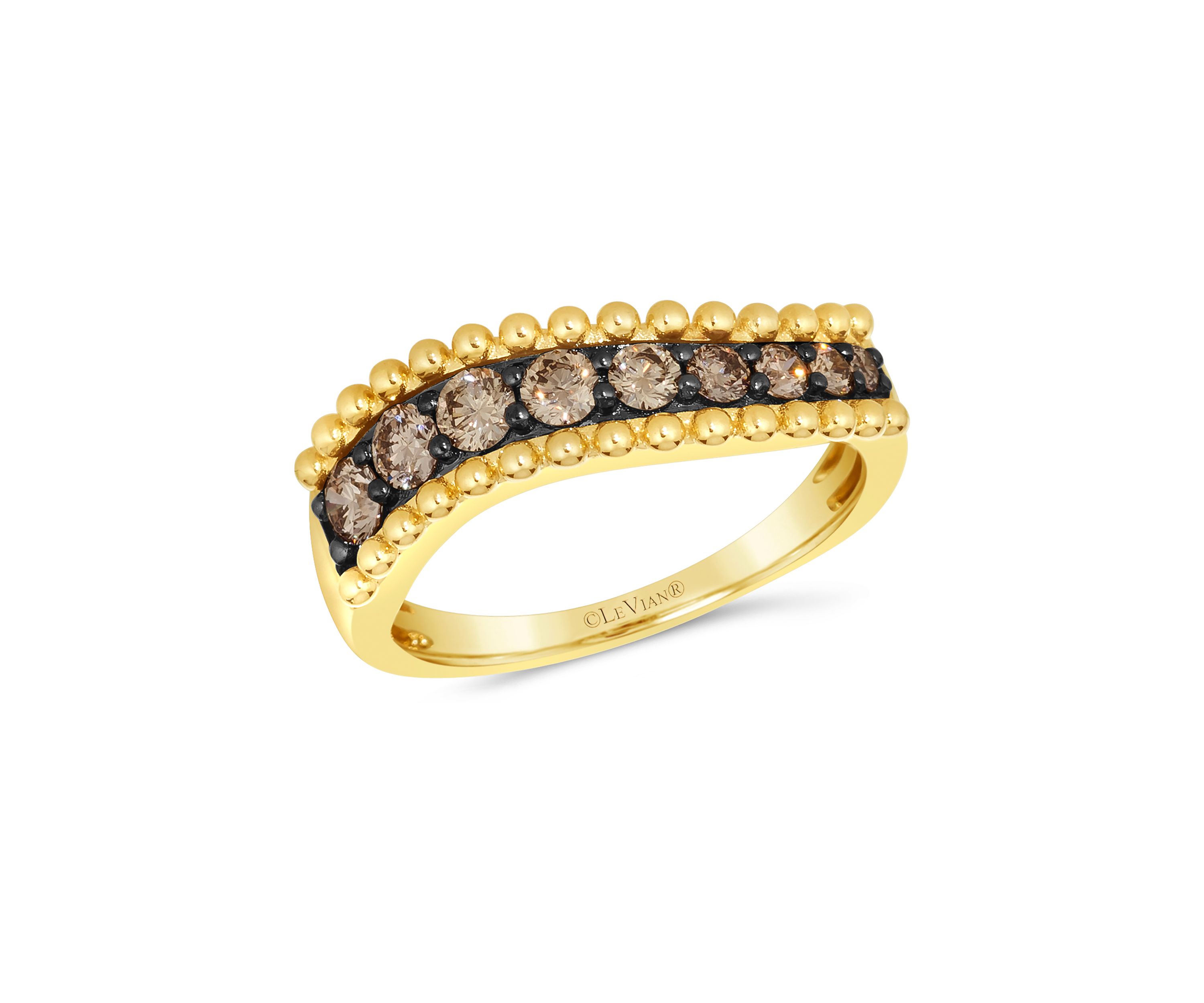 5/8 ct. t.w. Chocolate Diamonds® Chocolatier® Ring in 14K Honey Gold™