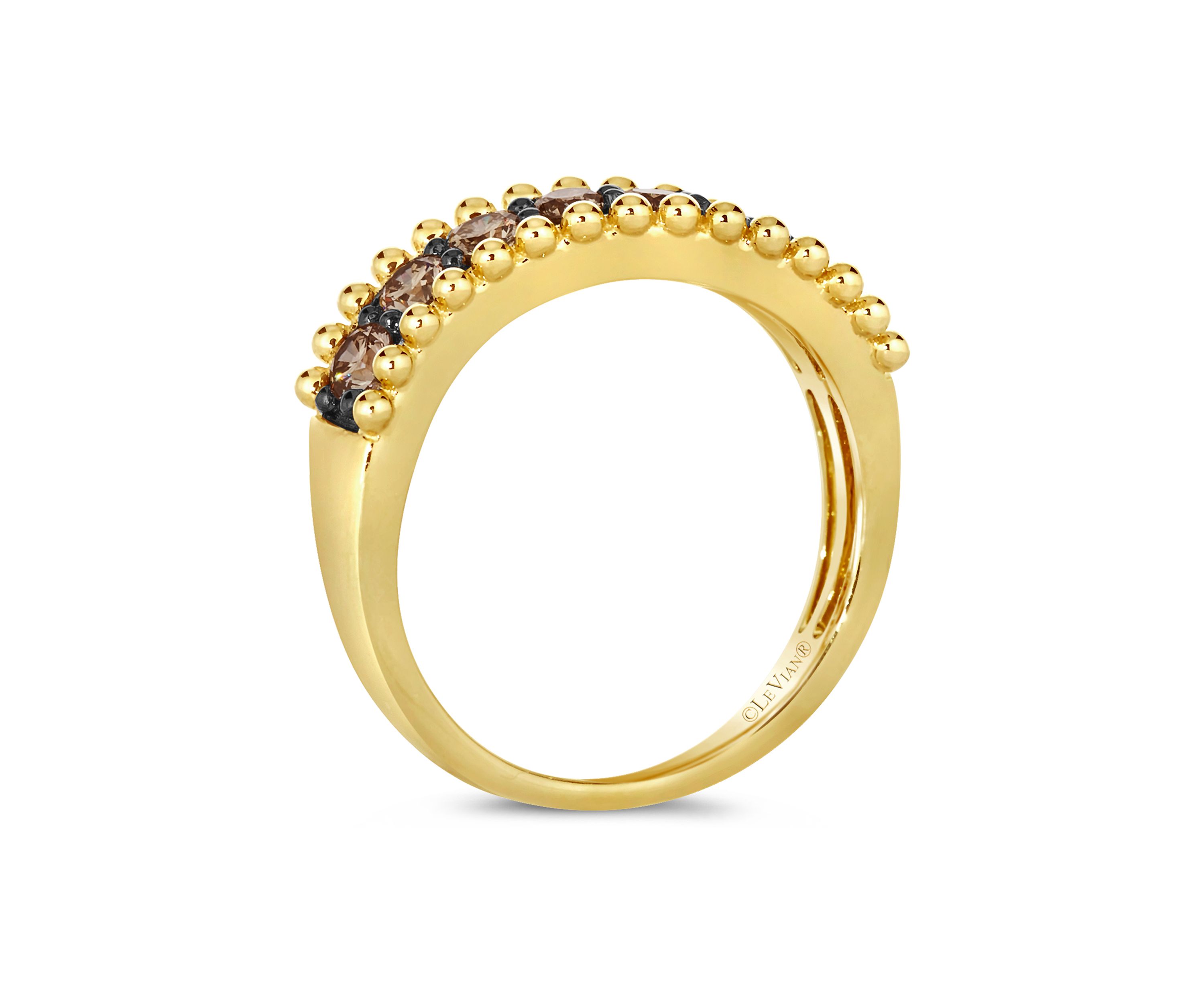 5/8 ct. t.w. Chocolate Diamonds® Chocolatier® Ring in 14K Honey Gold™