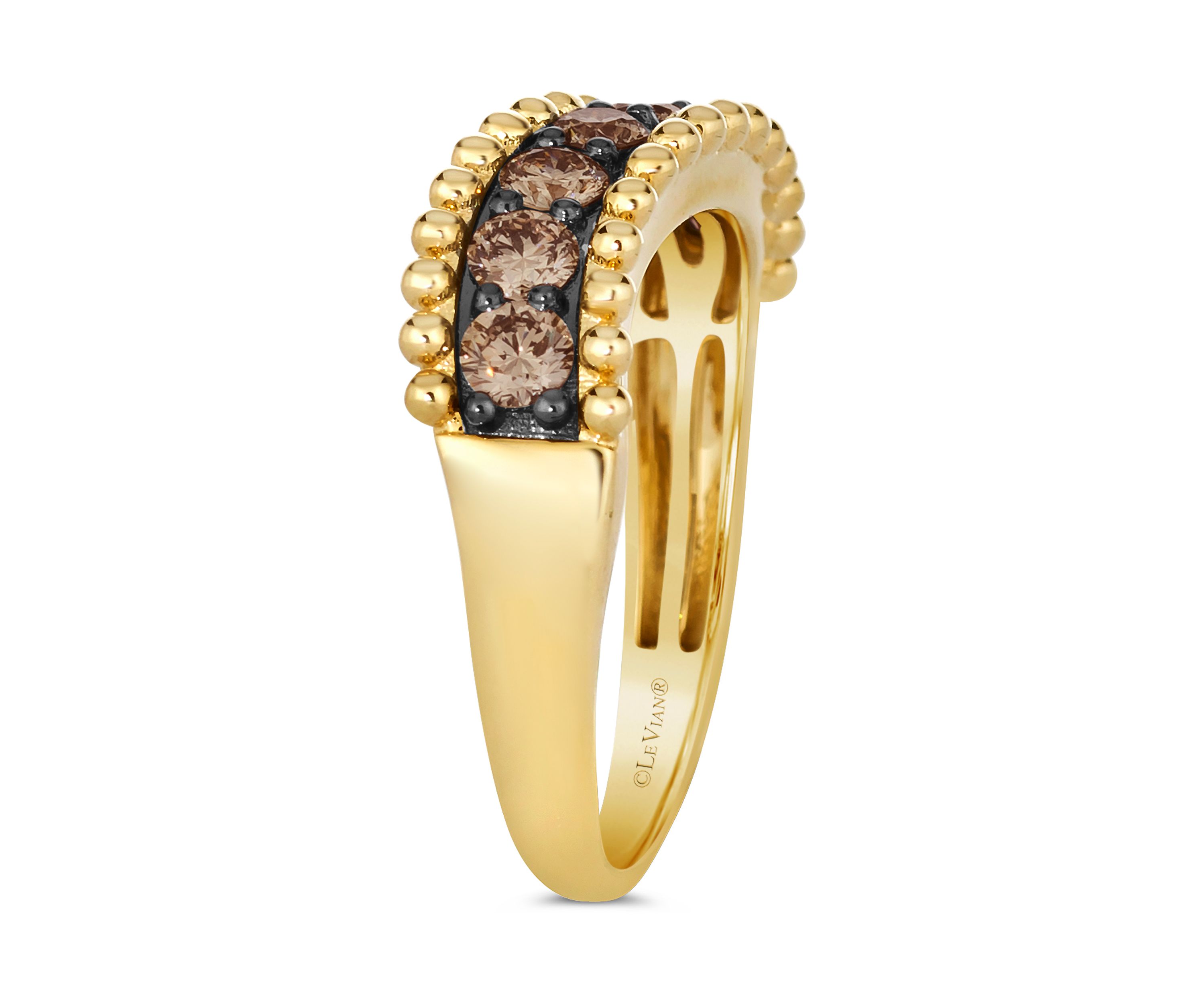 5/8 ct. t.w. Chocolate Diamonds® Chocolatier® Ring in 14K Honey Gold™