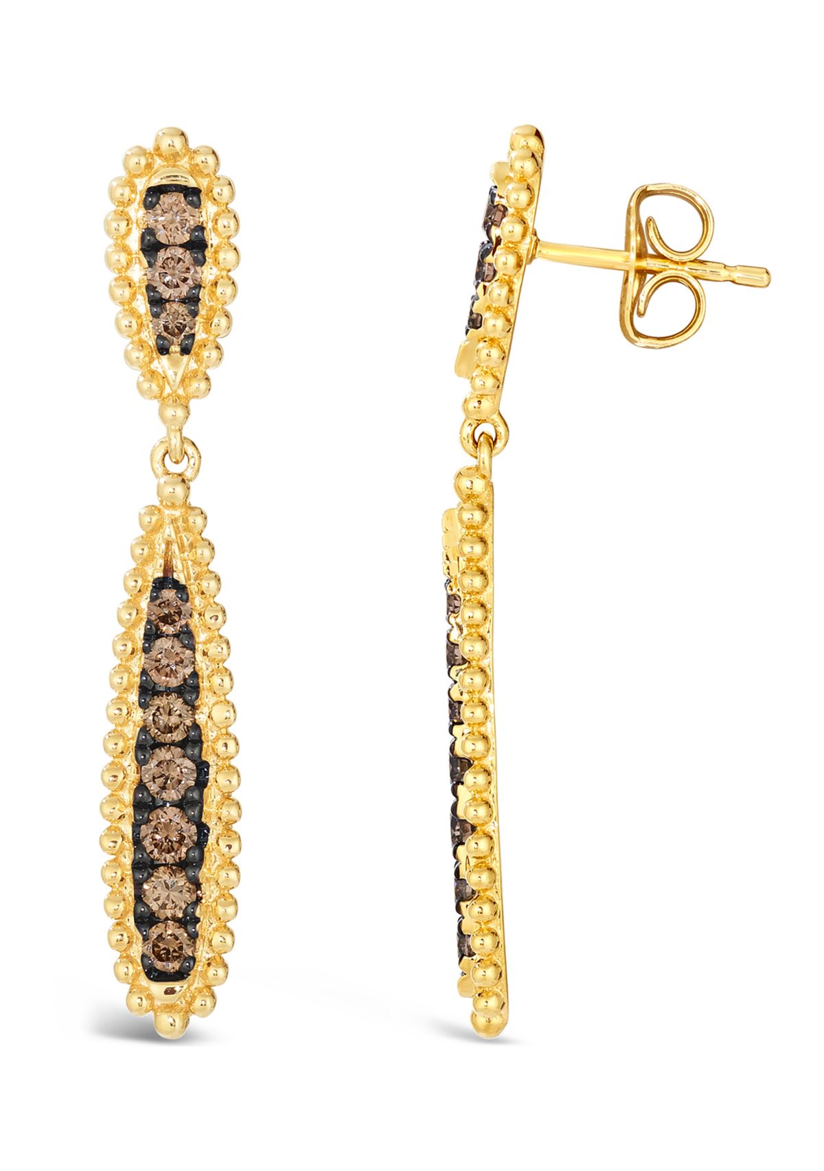 5/8 ct. t.w. Chocolate Diamonds® Earrings in 14K Honey Gold™