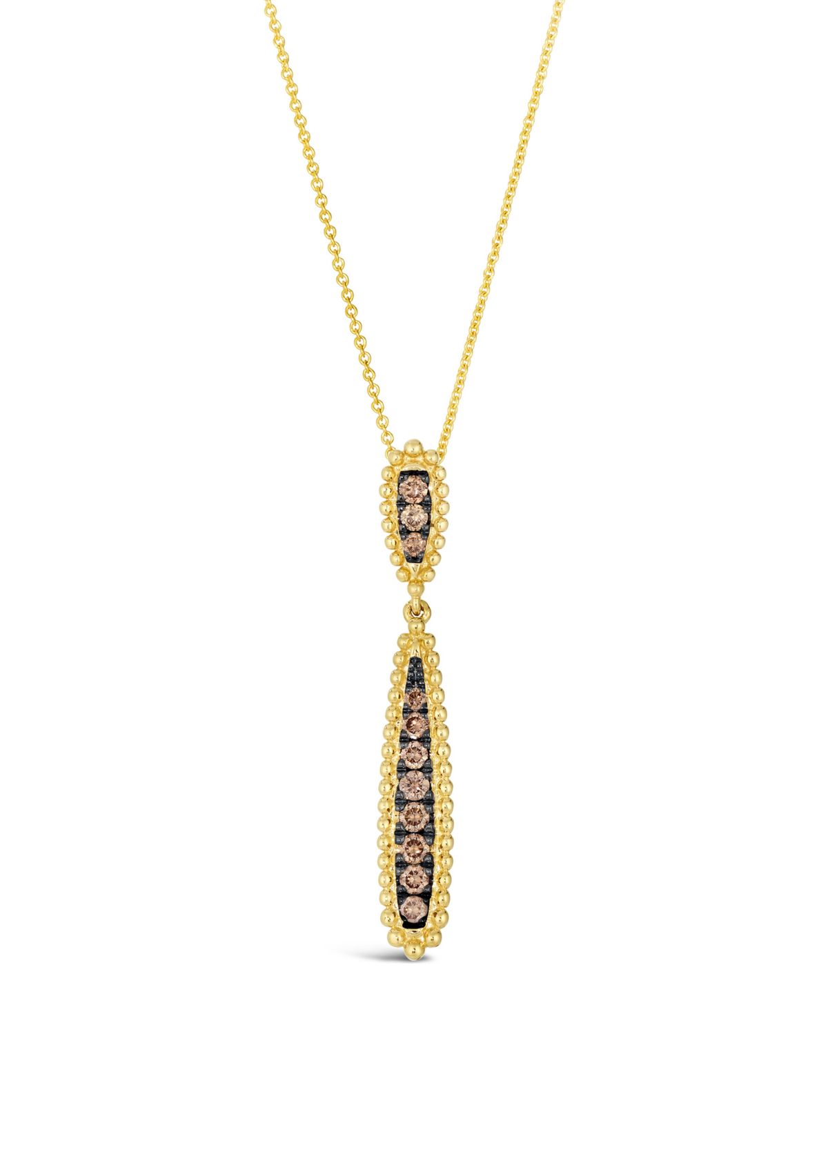 3/8 ct. t.w. Chocolate Diamonds® Chocolatier® Pendant Necklace in 14K Honey Gold™