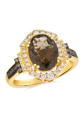 Le Vian® 2.5 ct. t.w. Chocolate Quartz®, 1/3 ct. t.w. Nude Diamonds™, 1