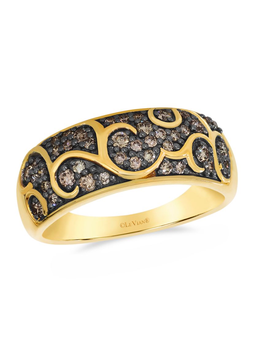 3/8 ct. t.w. Chocolate Diamonds® Chocolatier® Ring in 14K Honey Gold™
