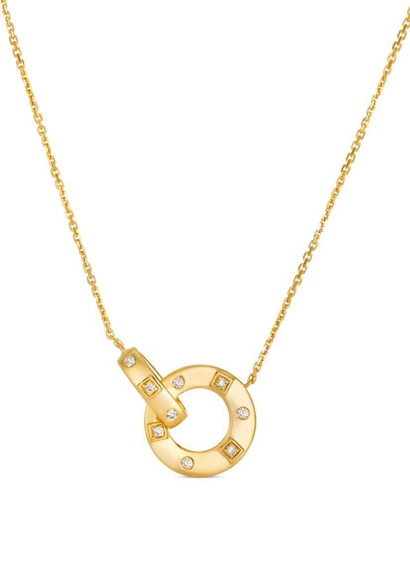  Adjustable Necklace featuring 1/10 ct. t.w. Nude Diamonds™  set in 14K Honey Gold™