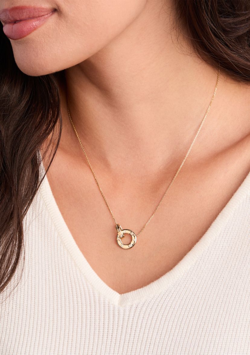  Adjustable Necklace featuring 1/10 ct. t.w. Nude Diamonds™  set in 14K Honey Gold™