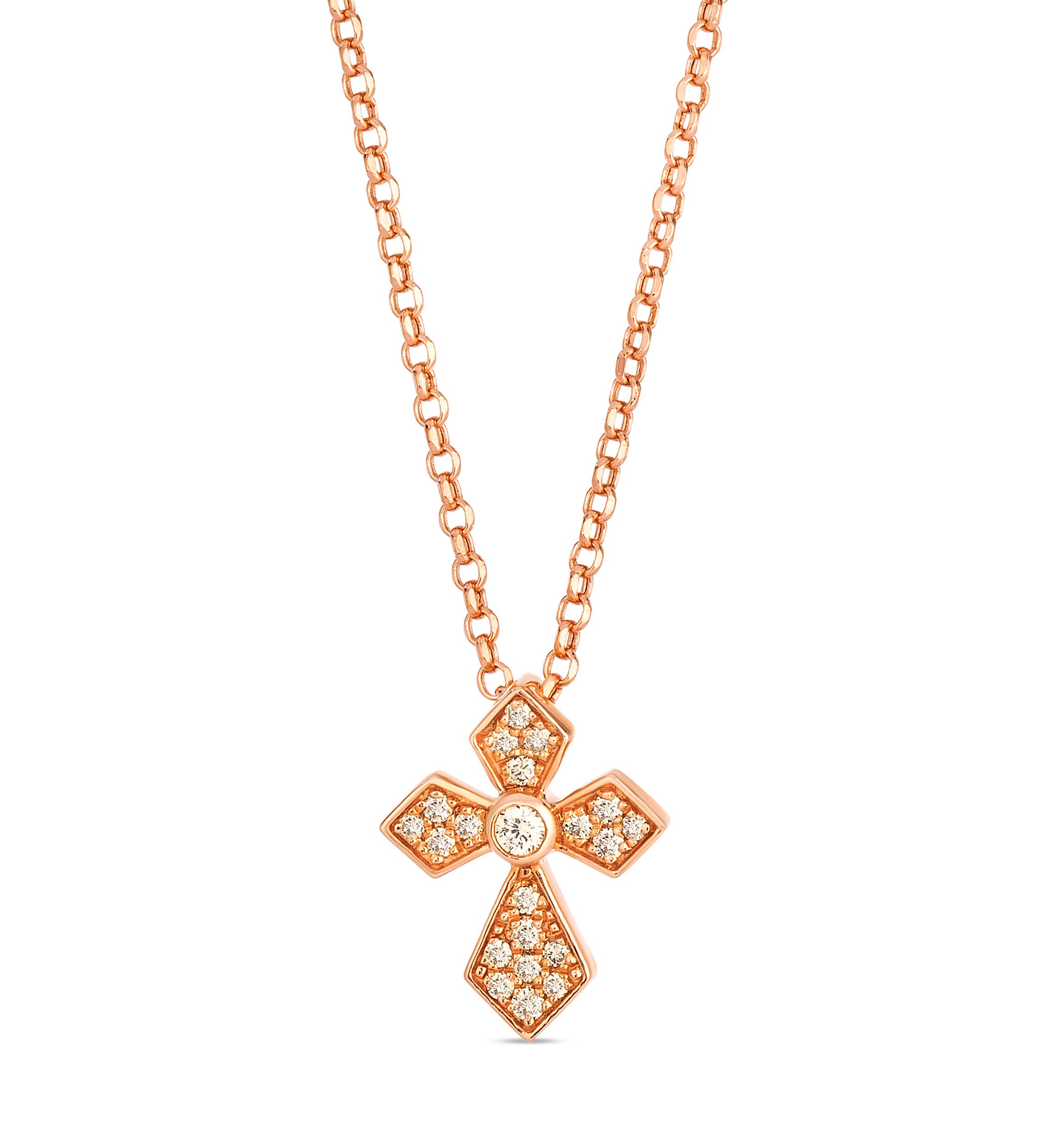 Pendant featuring 1/6 ct. t.w. Nude Diamonds™ set in 14K Strawberry Gold®