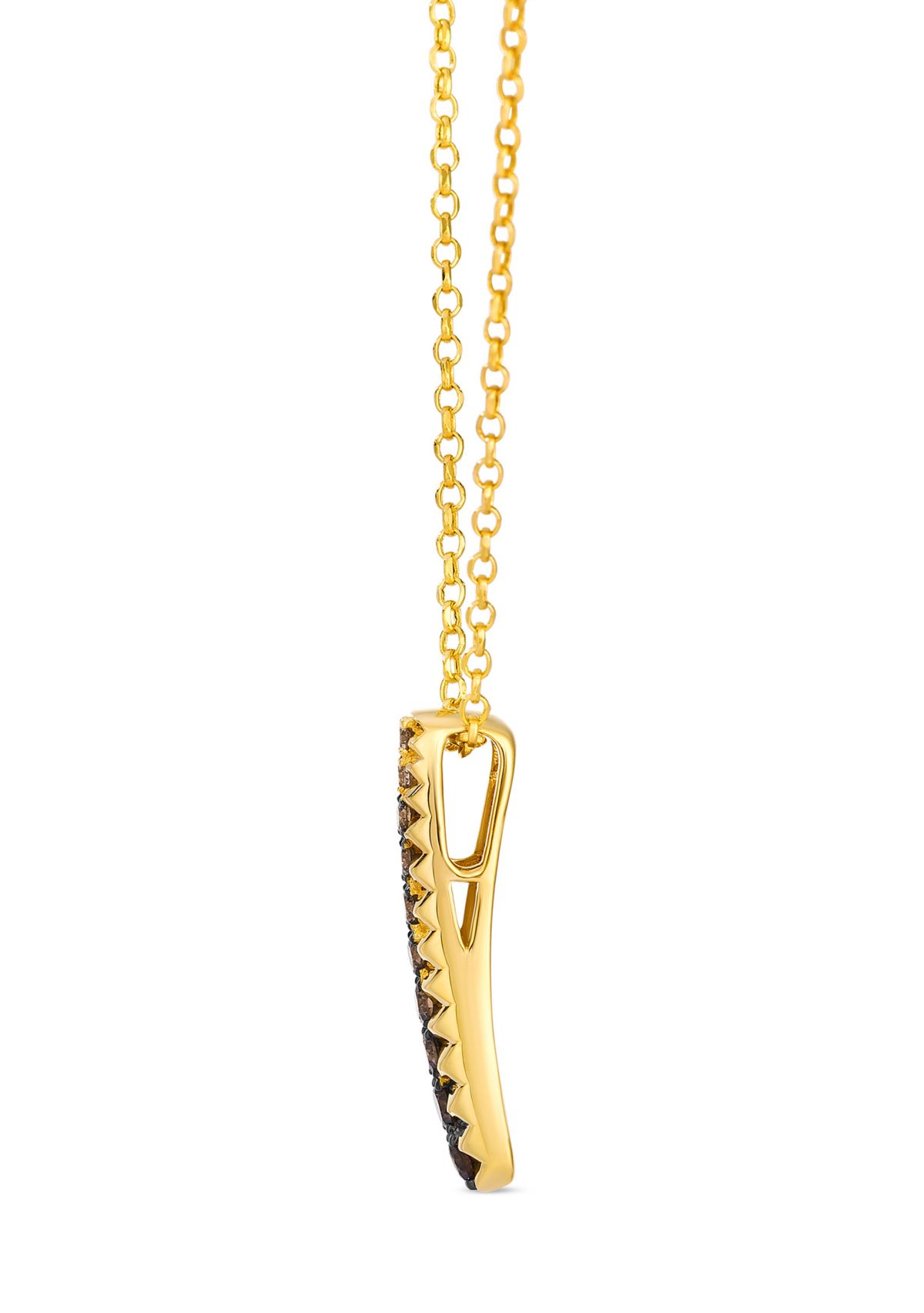 Ombre® Pendant featuring 1/3 ct. t.w. Chocolate Ombré® Diamonds set in 14K Honey Gold™
