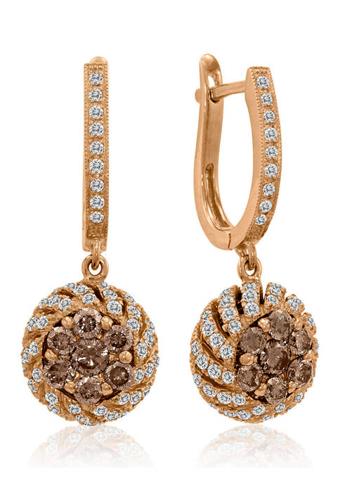  1.38 ct. tw. Diamond Earrings in 14K Rose Gold 