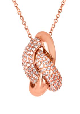 1/2 ct. t.w. Vanilla Diamonds® in 14K Strawberry Gold® Pendant