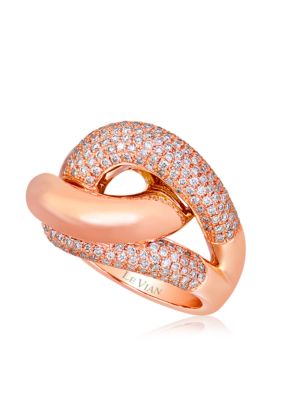 Vanilla Diamonds® Ring in 14K Strawberry Gold