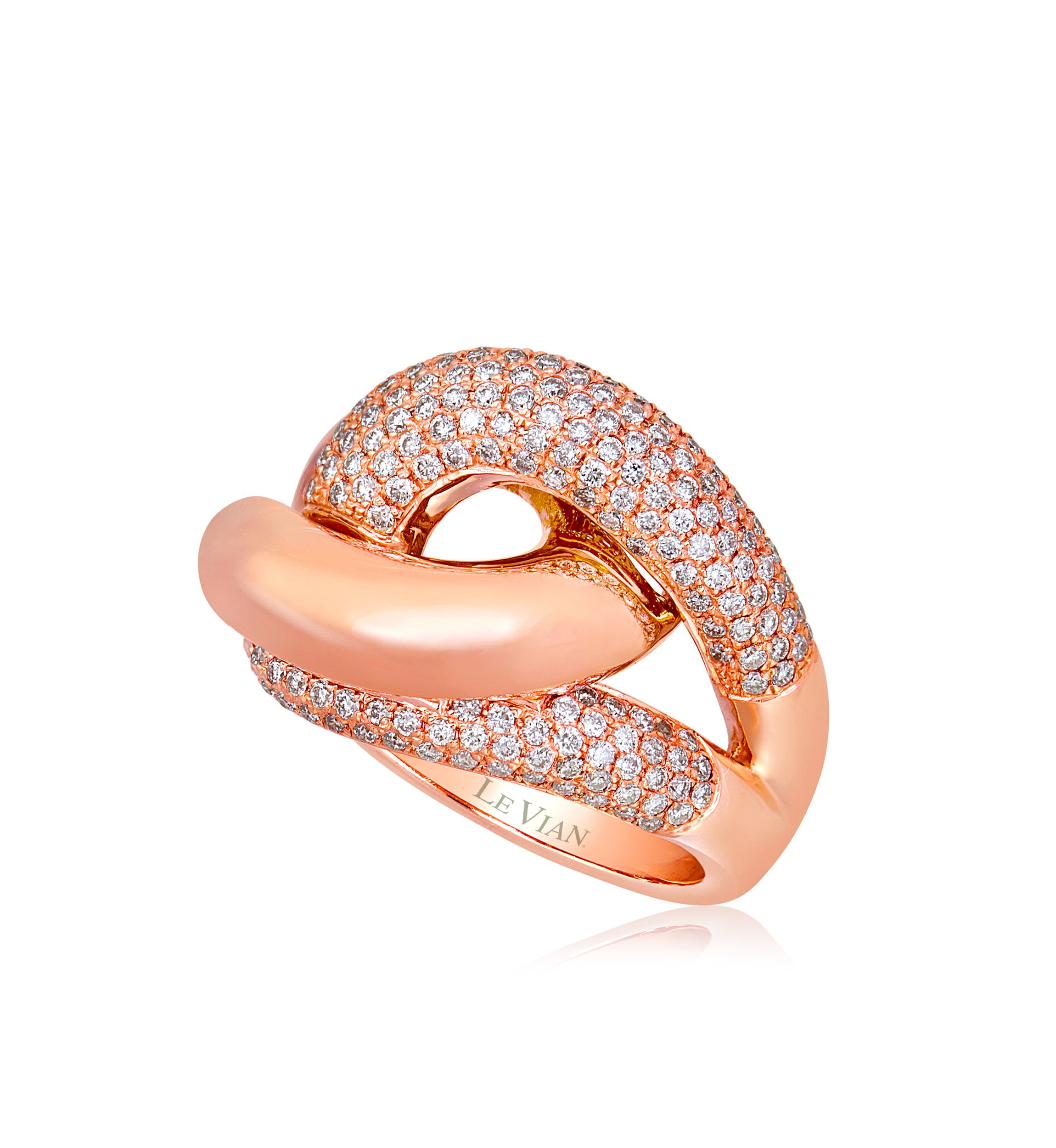 Vanilla Diamonds® Ring in 14K Strawberry Gold