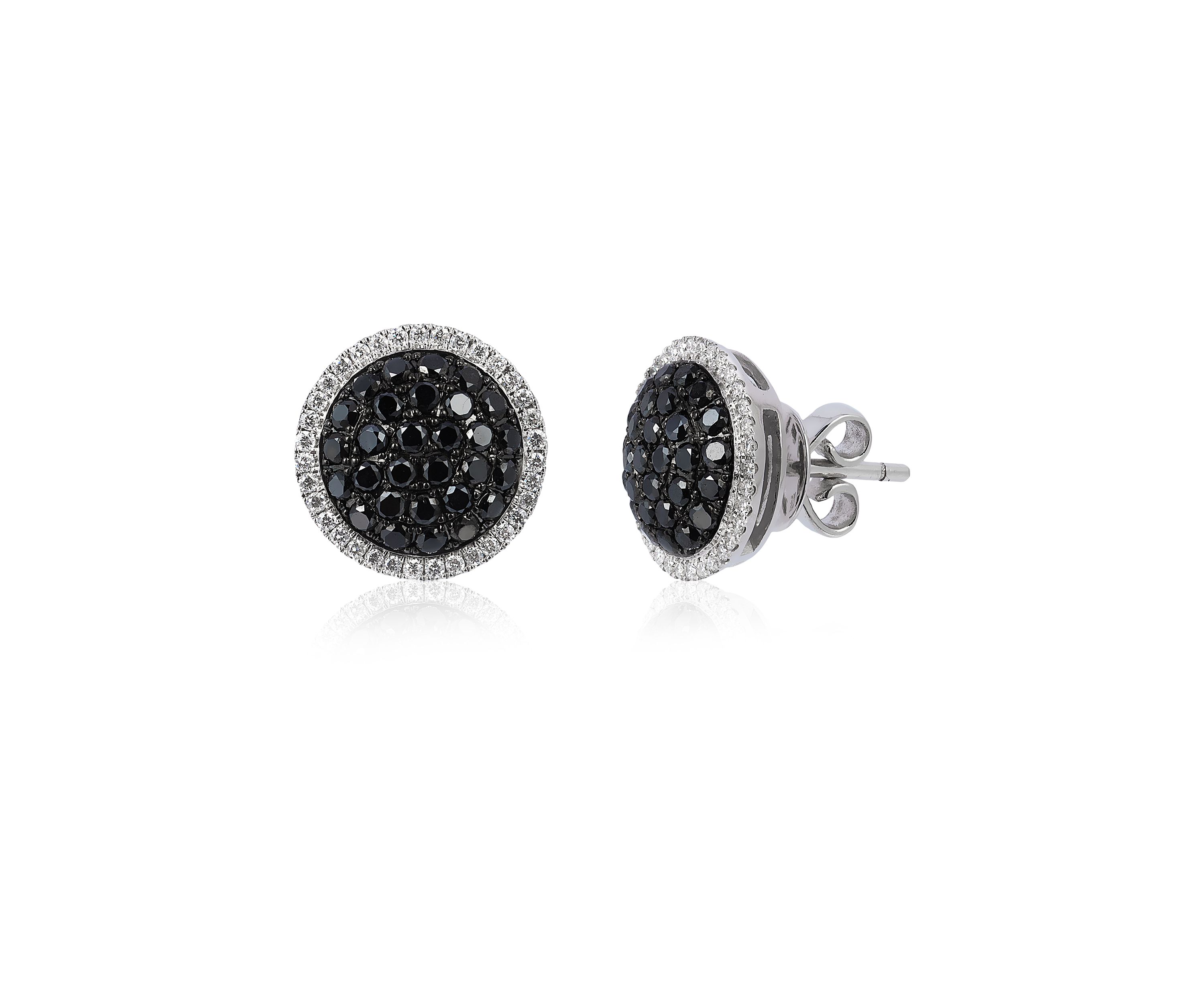 1 ct. t.w. Blackberry Diamonds®, 1/4 ct. t.w. Vanilla Diamonds® Earrings in 14K Vanilla Gold®