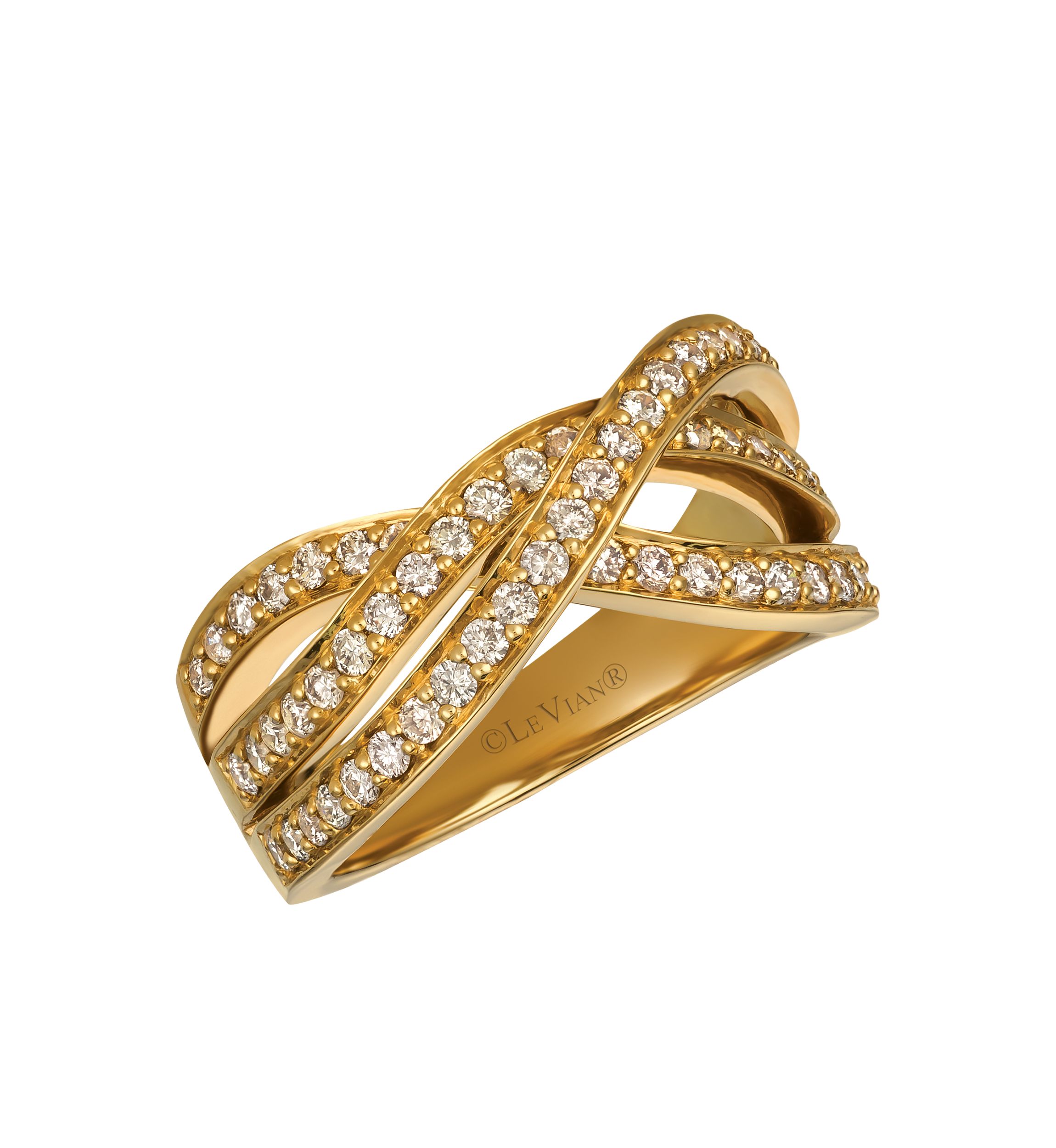 Nude Diamonds Ring in 14k Honey Gold