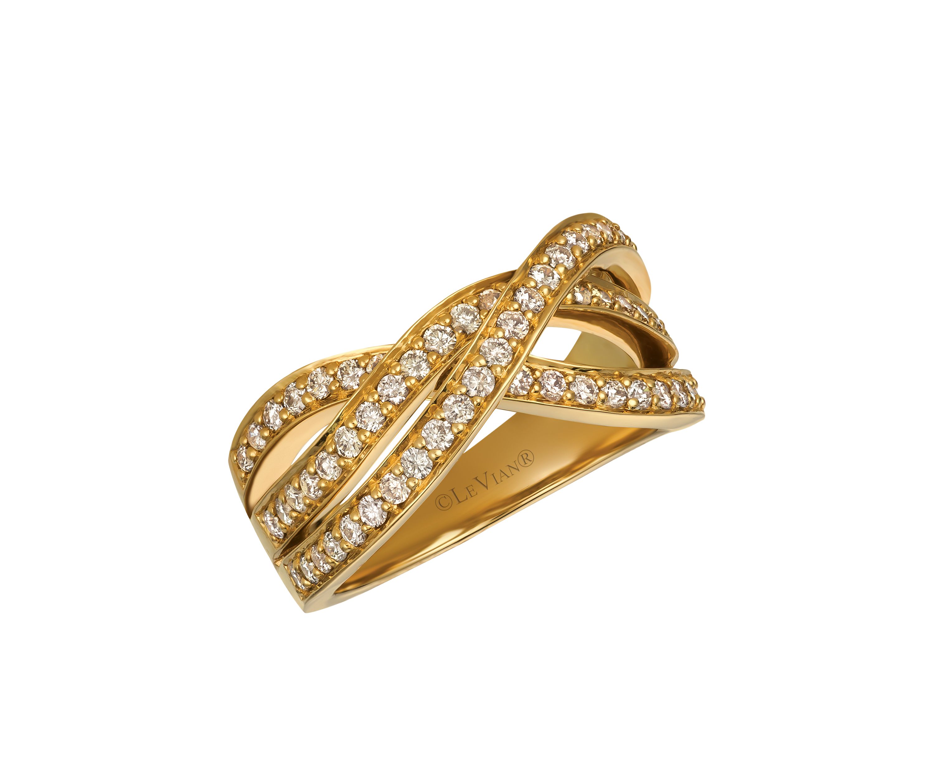 Nude Diamonds Ring in 14k Honey Gold