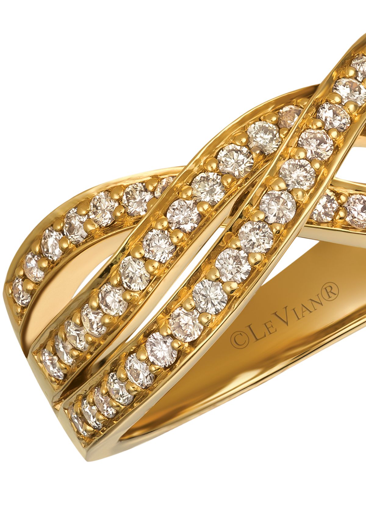 Nude Diamonds Ring in 14k Honey Gold