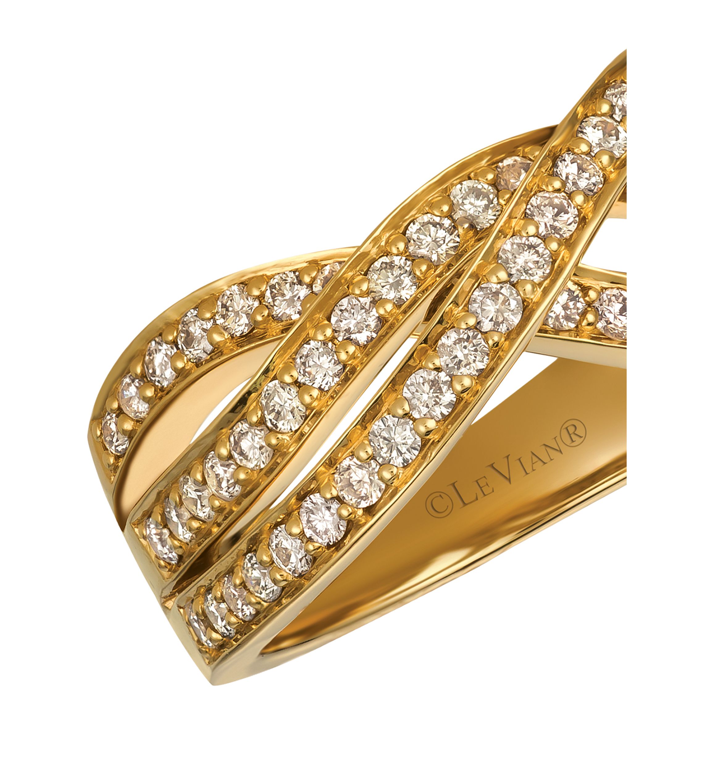 Nude Diamonds Ring in 14k Honey Gold