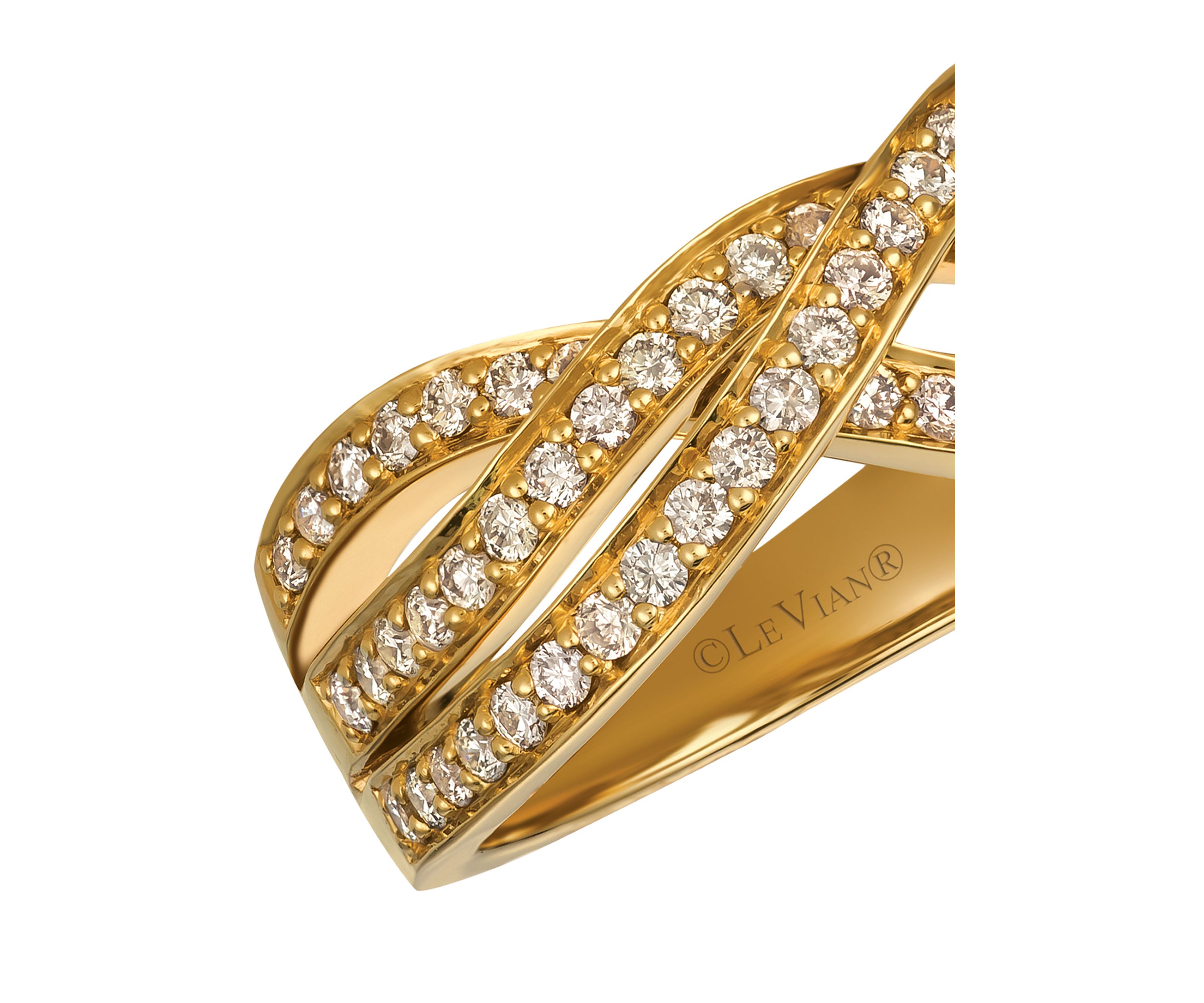 Nude Diamonds Ring in 14k Honey Gold