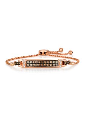 3/4 ct. t.w. Diamond Bracelet in 14K Rose Gold