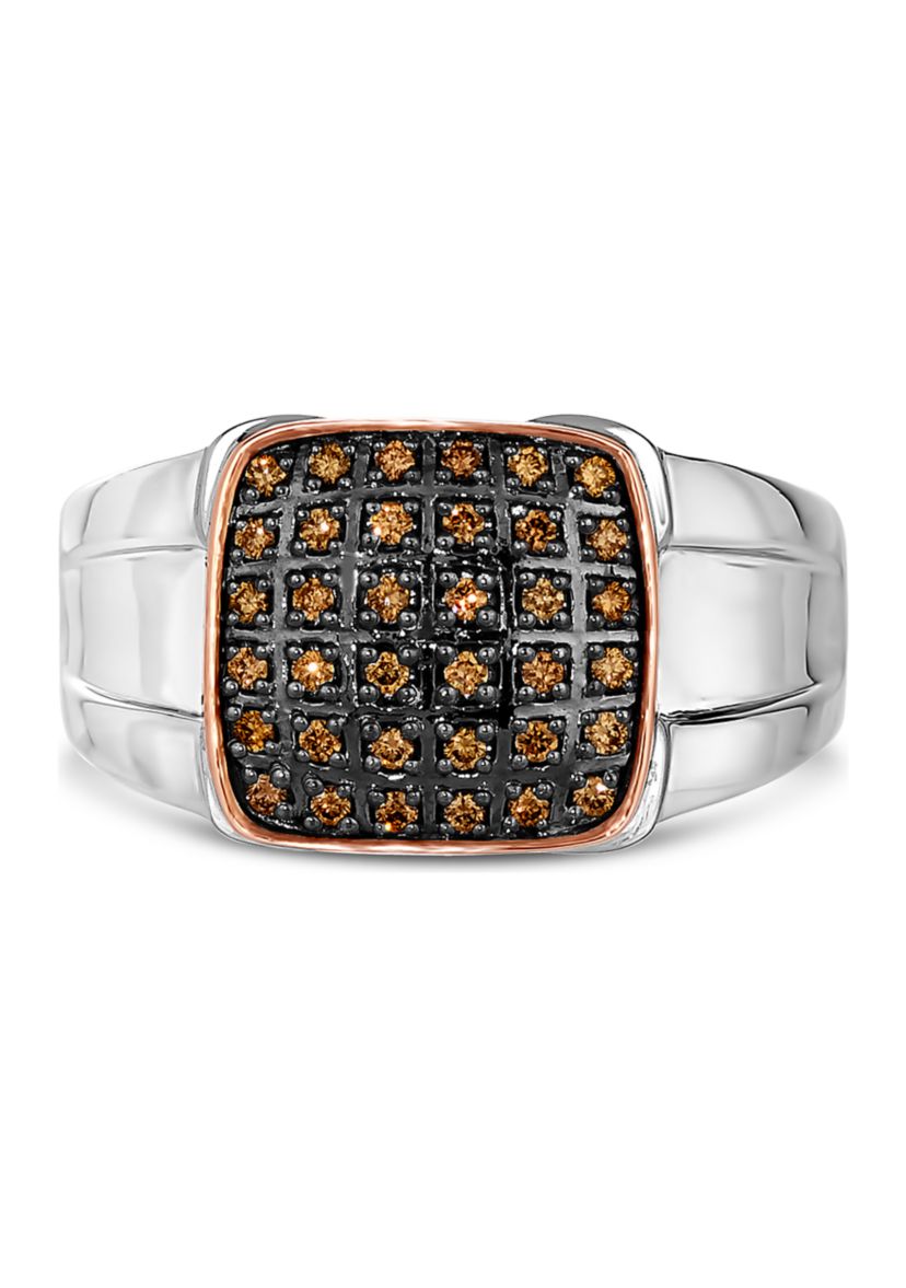 Chocolatier® Ring featuring 1/4 ct. t.w. Chocolate Diamonds® set in 14K Strawberry Gold®
