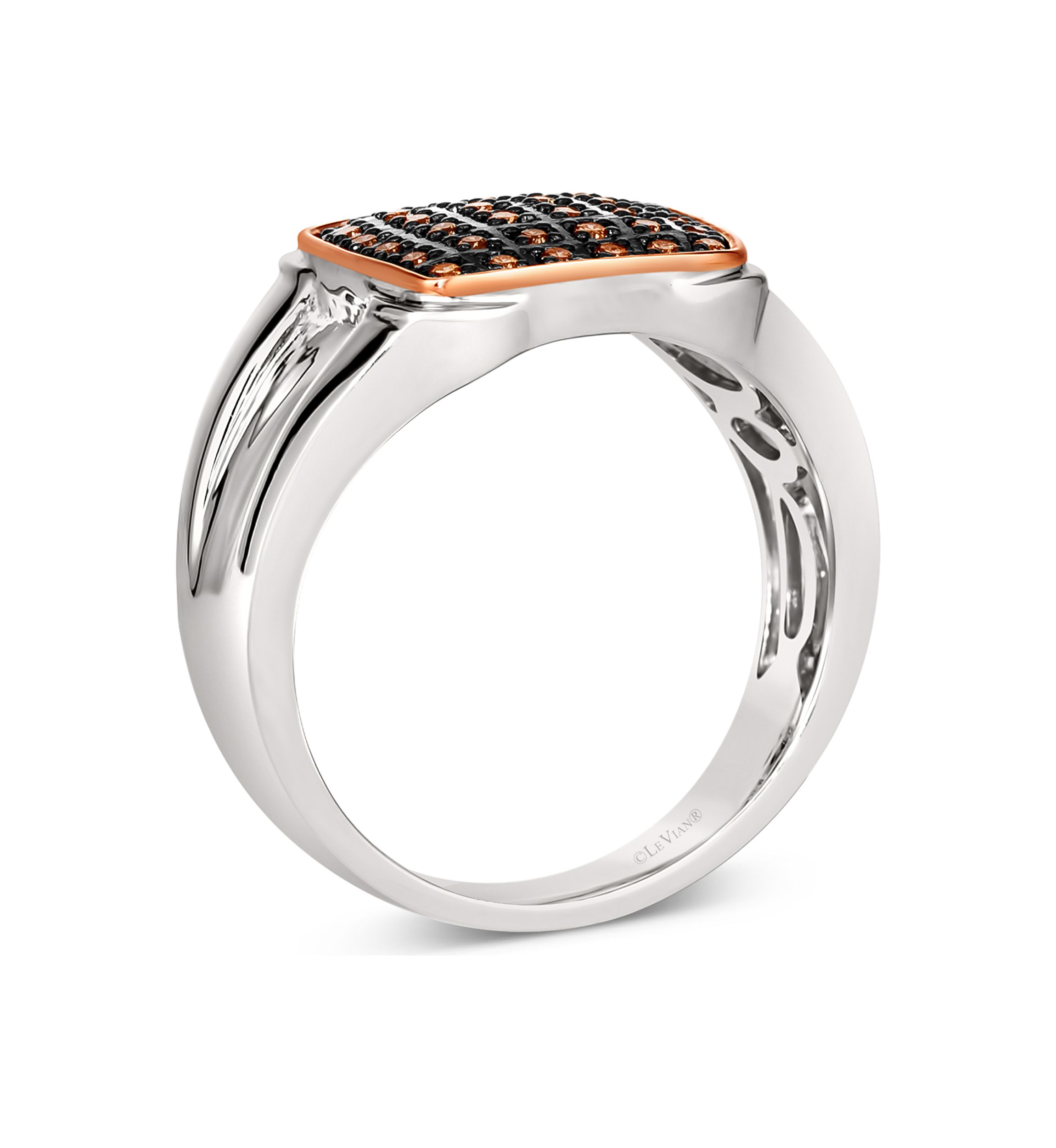 Chocolatier® Ring featuring 1/4 ct. t.w. Chocolate Diamonds® set in 14K Strawberry Gold®