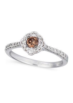 Le Vian 1/5 Ct. T.w. Chocolate Diamonds, 1/4 Ct. T.w. Nude Diamondsâ¢ Ring Set In 14K Vanilla Gold