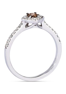 1/5 ct. t.w. Chocolate Diamonds®, 1/4 ct. t.w. Nude Diamonds™ Ring set in 14K Vanilla Gold®