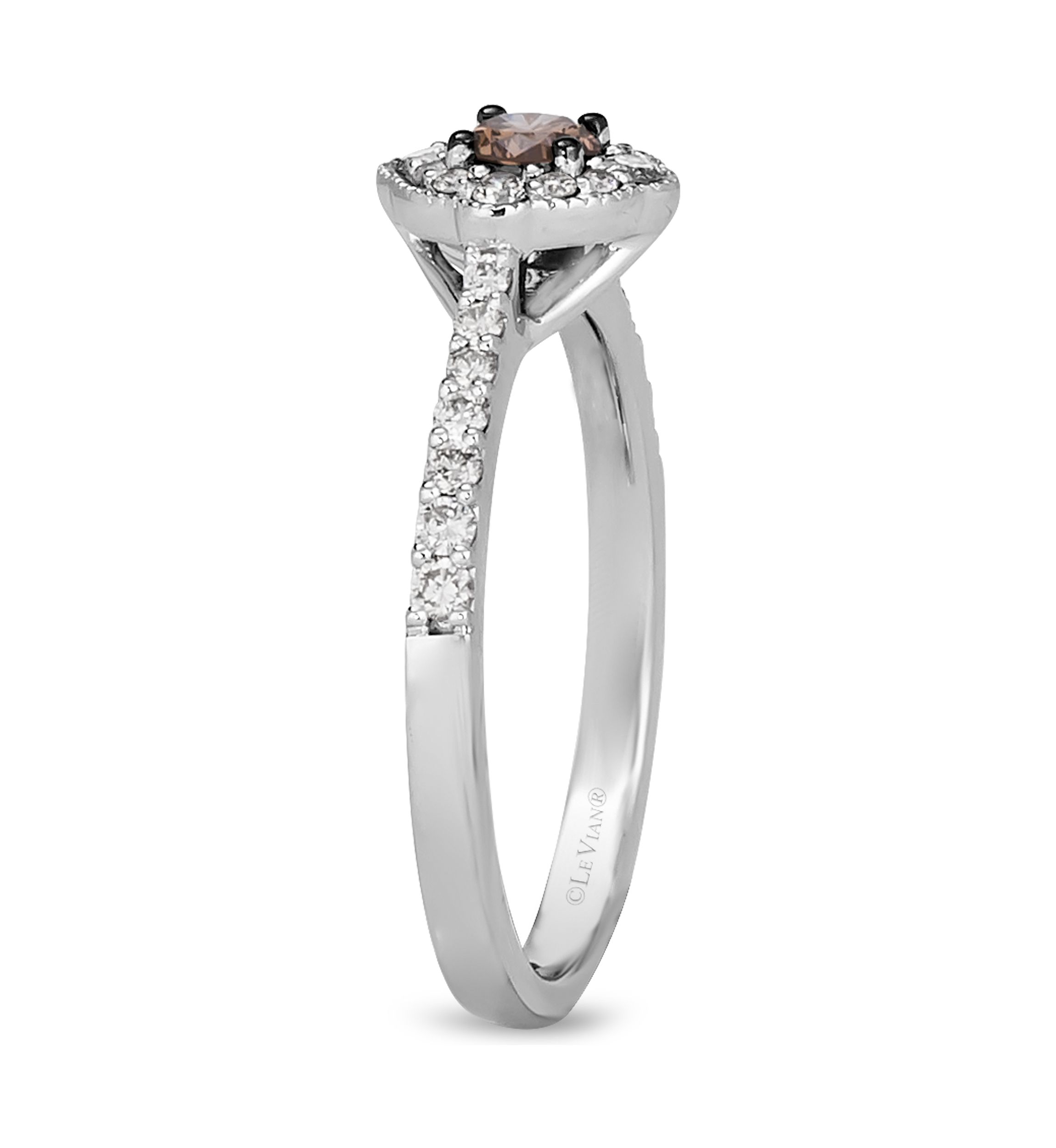 1/5 ct. t.w. Chocolate Diamonds®, 1/4 ct. t.w. Nude Diamonds™ Ring set in 14K Vanilla Gold®