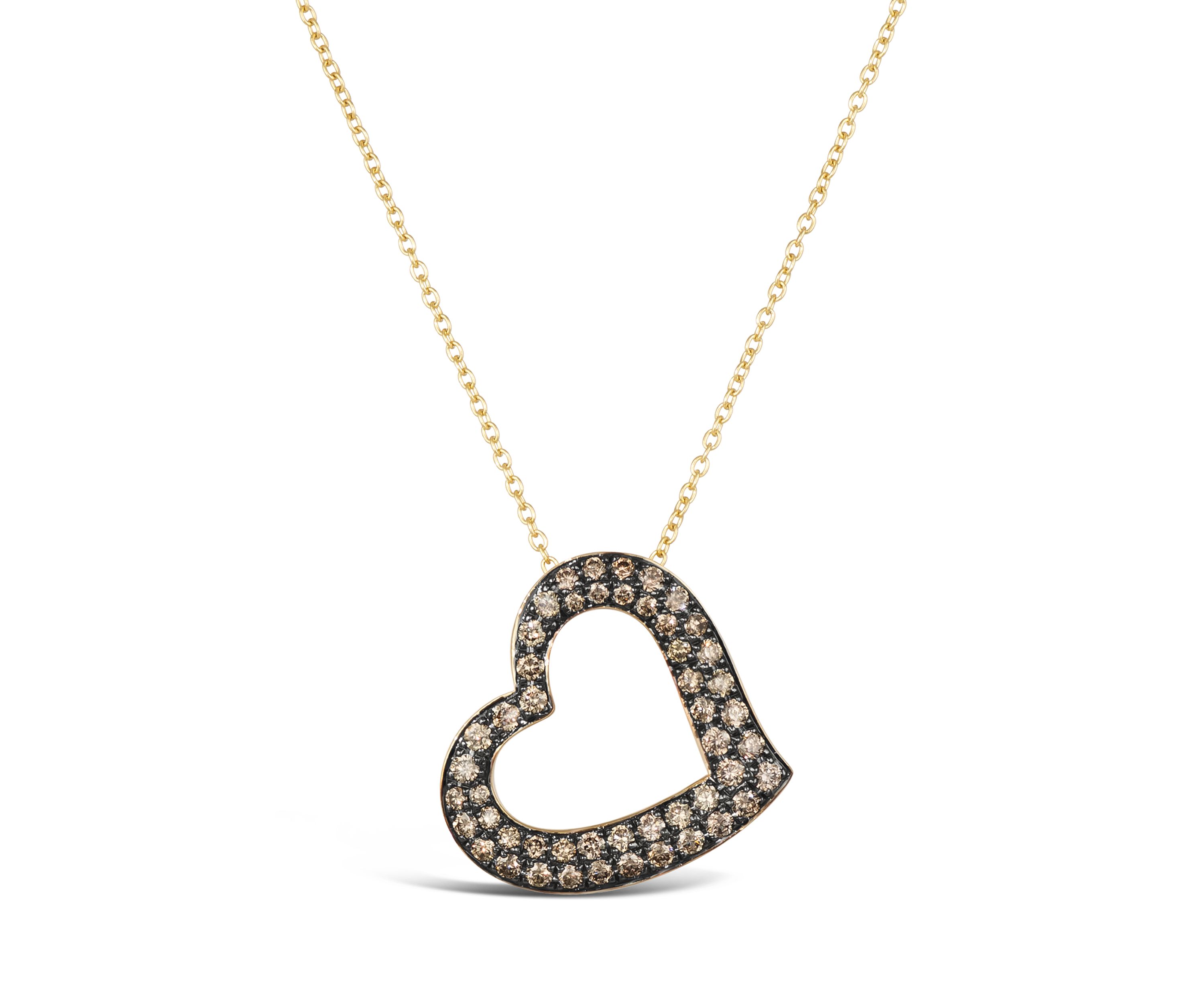Chocolatier® Pendant featuring 3/4 ct. t.w. Chocolate Diamonds® in 14K Honey Gold™