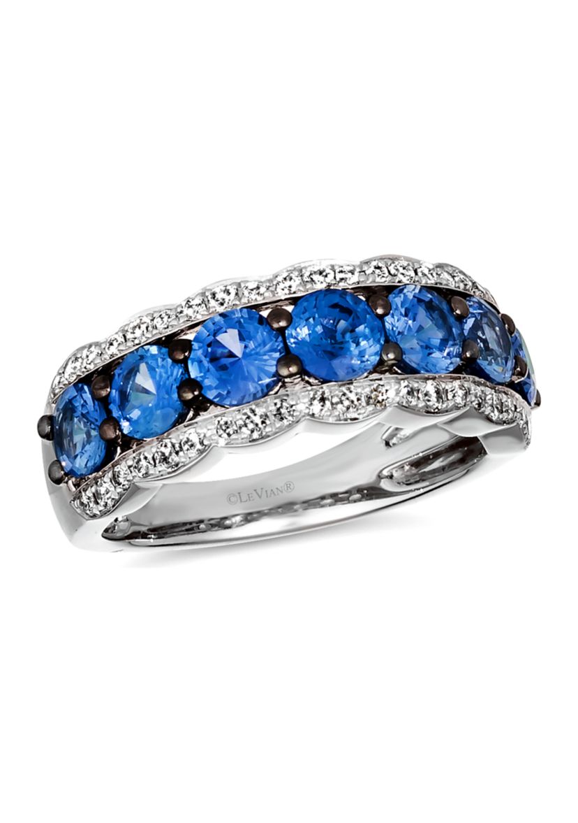 Ring featuring 2.25 ct. t.w. Blueberry Sapphire™, 1/3 ct. t.w. Nude Diamonds™ set in 14K Vanilla Gold®