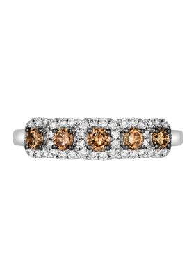 1/3 ct. t.w. Chocolate Diamonds®, 1/4 ct. t.w. Nude Diamonds™ Ring in 14K Vanilla Gold®