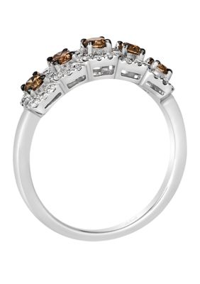 1/3 ct. t.w. Chocolate Diamonds®, 1/4 ct. t.w. Nude Diamonds™ Ring in 14K Vanilla Gold®