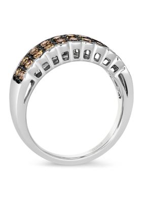 Chocolatier® Ring featuring 3/4 ct. t.w. Chocolate Diamonds®  in 14K Vanilla Gold®