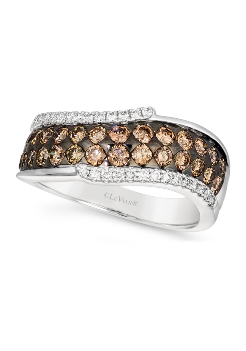 1.05 ct. t.w. Chocolate Diamonds®, 1/4 ct. t.w. Nude Diamonds™ Ring in 14K Vanilla Gold®