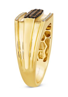 3/8 ct. t.w. Chocolate Diamonds®, 1/6 ct. t.w. Nude Diamonds™ Ring in 14K Honey Gold™