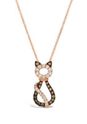 1/2 ct. t.w. Diamond Pendant Necklace in 14K Rose Gold  