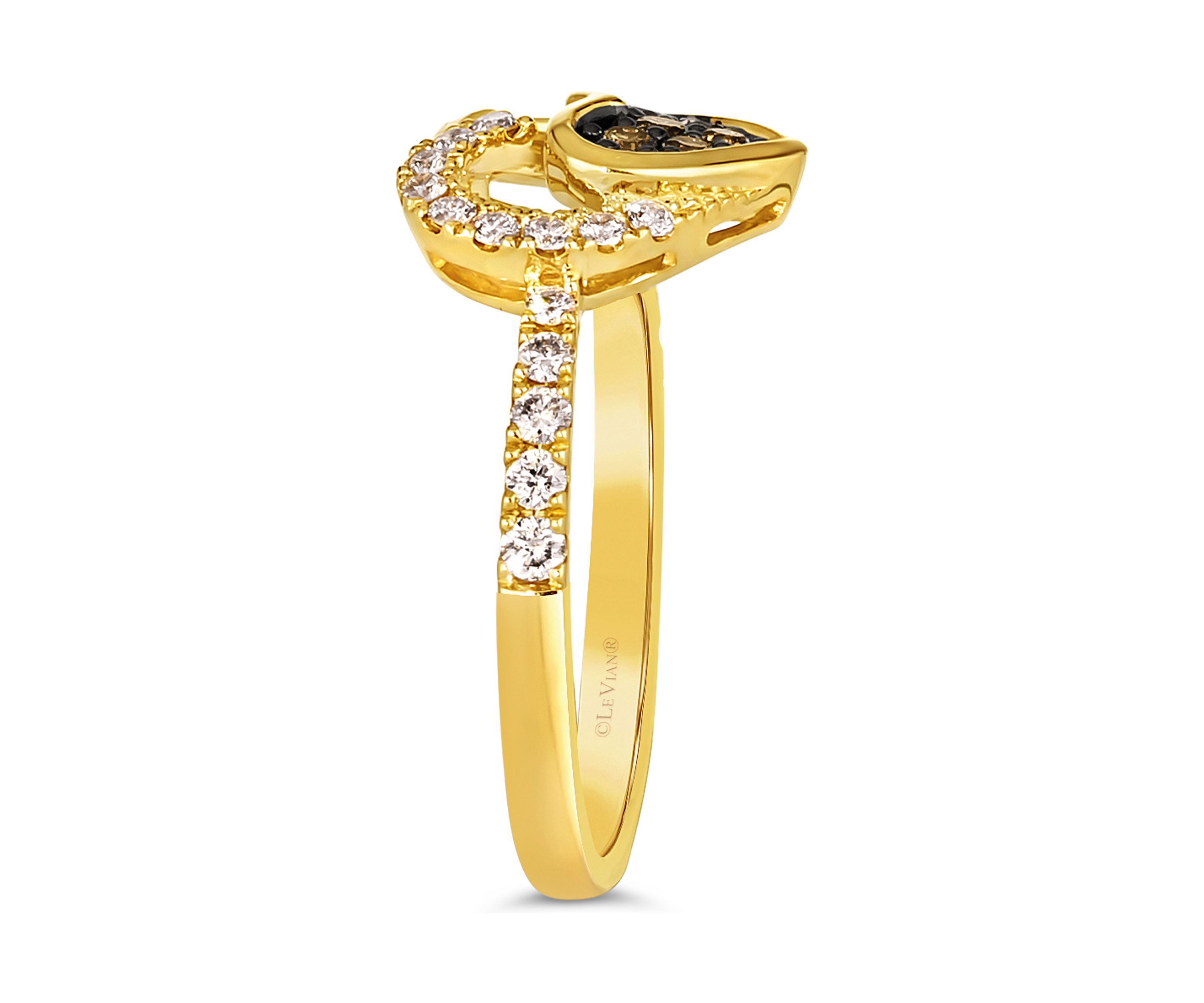 3/8 ct. t.w. Diamond Heart Ring in 14K Honey Gold™