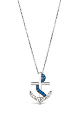 Le Vian Pendant featuring 1/10 ct. t.w. Blueberry Sapphireâ¢, 1/8 ct. t.w. Nude Diamondsâ¢ set in 14K Vanilla Gold
