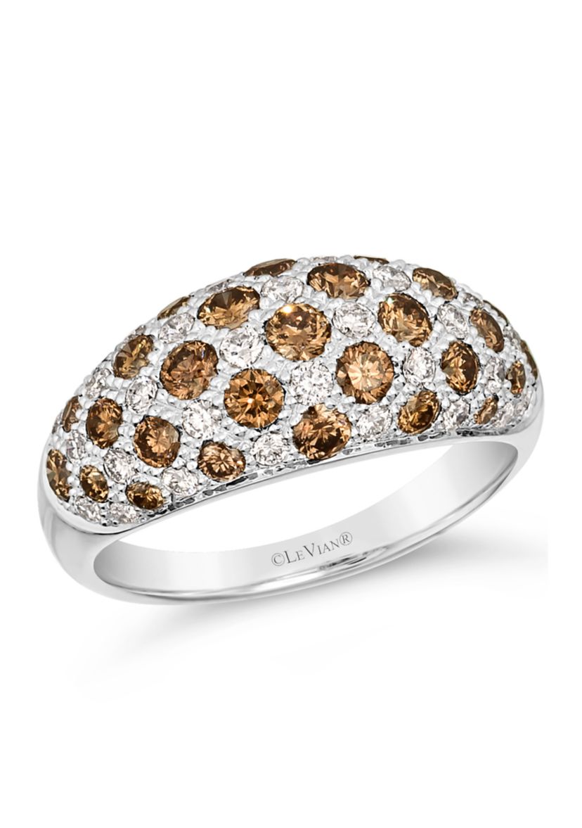 1 ct. t.w. Chocolate Diamonds®, 1/2 ct. t.w. Vanilla Diamonds® Couture® Ring in Platinum