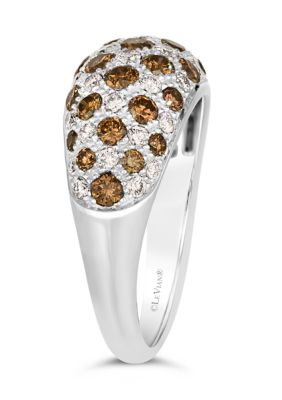 1 ct. t.w. Chocolate Diamonds®, 1/2 ct. t.w. Vanilla Diamonds® Couture® Ring in Platinum