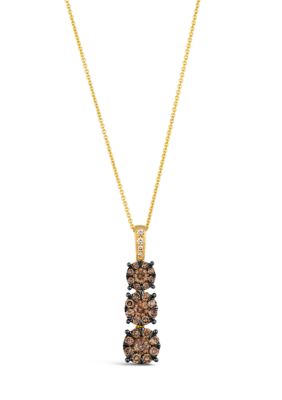 Le Vian 1 Ct. T.w. Chocolate Diamonds, 1/20 Ct. T.w. Nude Diamondsâ¢ Pendant Necklace In 14K Honey Gold