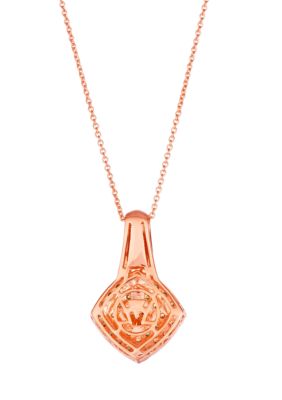 3/4 ct. t.w. Chocolate Diamonds®, 3/8 ct. t.w. Nude Diamonds™ Pendant Necklace in 14K Strawberry Gold®