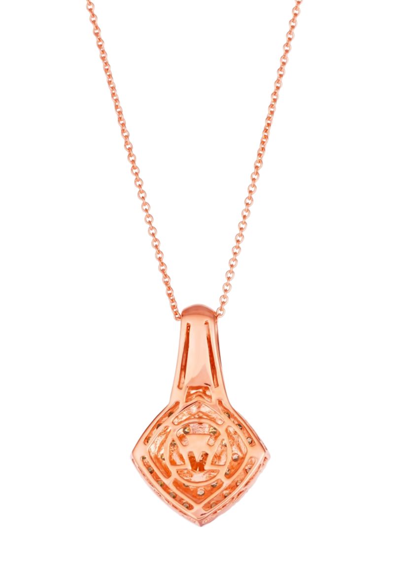 3/4 ct. t.w. Chocolate Diamonds®, 3/8 ct. t.w. Nude Diamonds™ Pendant Necklace in 14K Strawberry Gold®