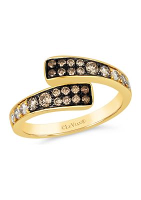 1/5 ct. t.w. Nude Diamonds™, 3/8 ct. t.w. Chocolate Ombré Diamonds® Ombré Ring in 14K Honey Gold™