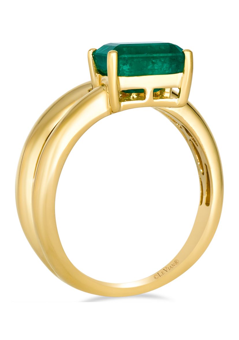 Ring featuring 1.38 ct. t.w. Costa Smeralda Emeralds™,  set in 14K Honey Gold™