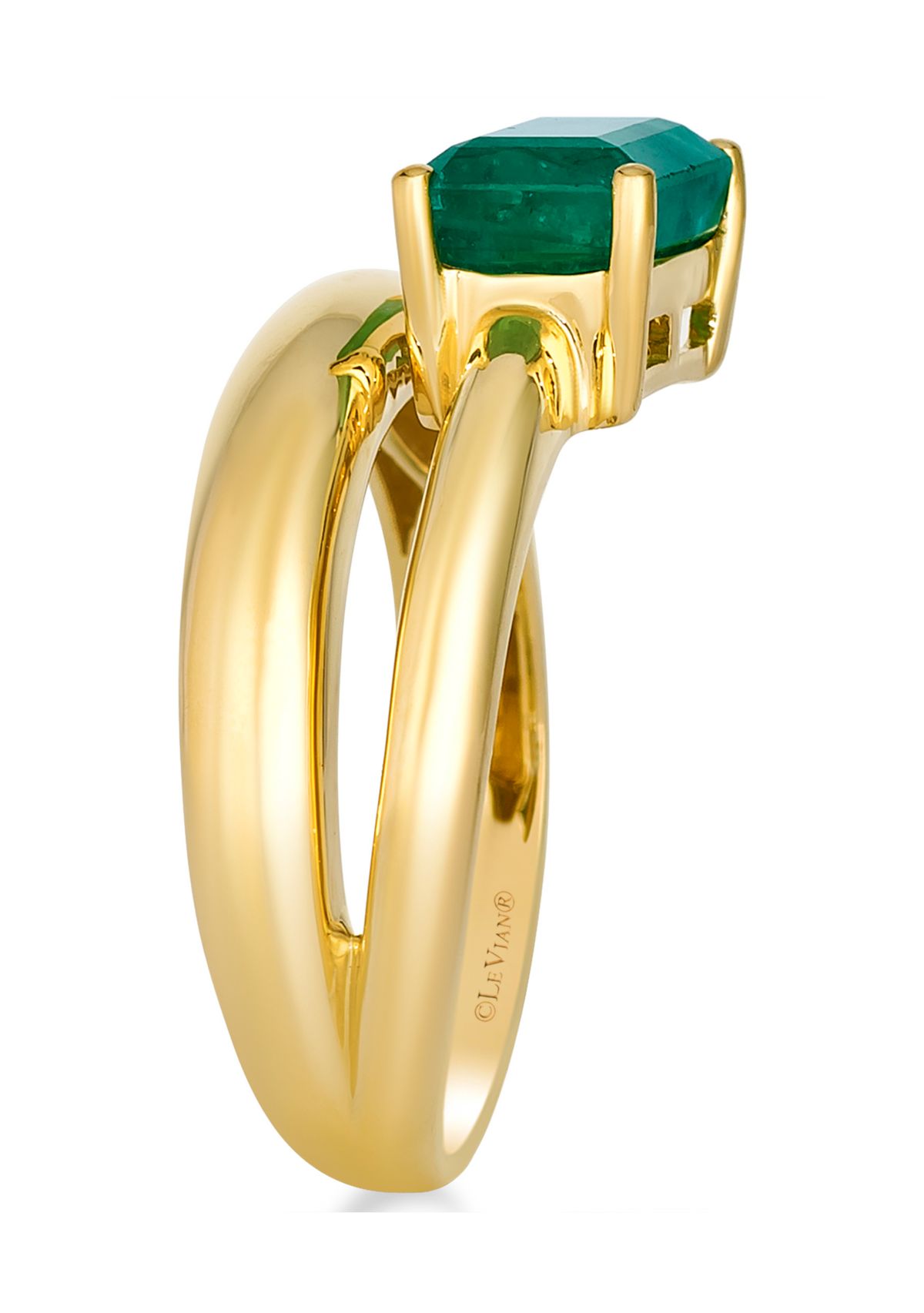 Ring featuring 1.38 ct. t.w. Costa Smeralda Emeralds™,  set in 14K Honey Gold™