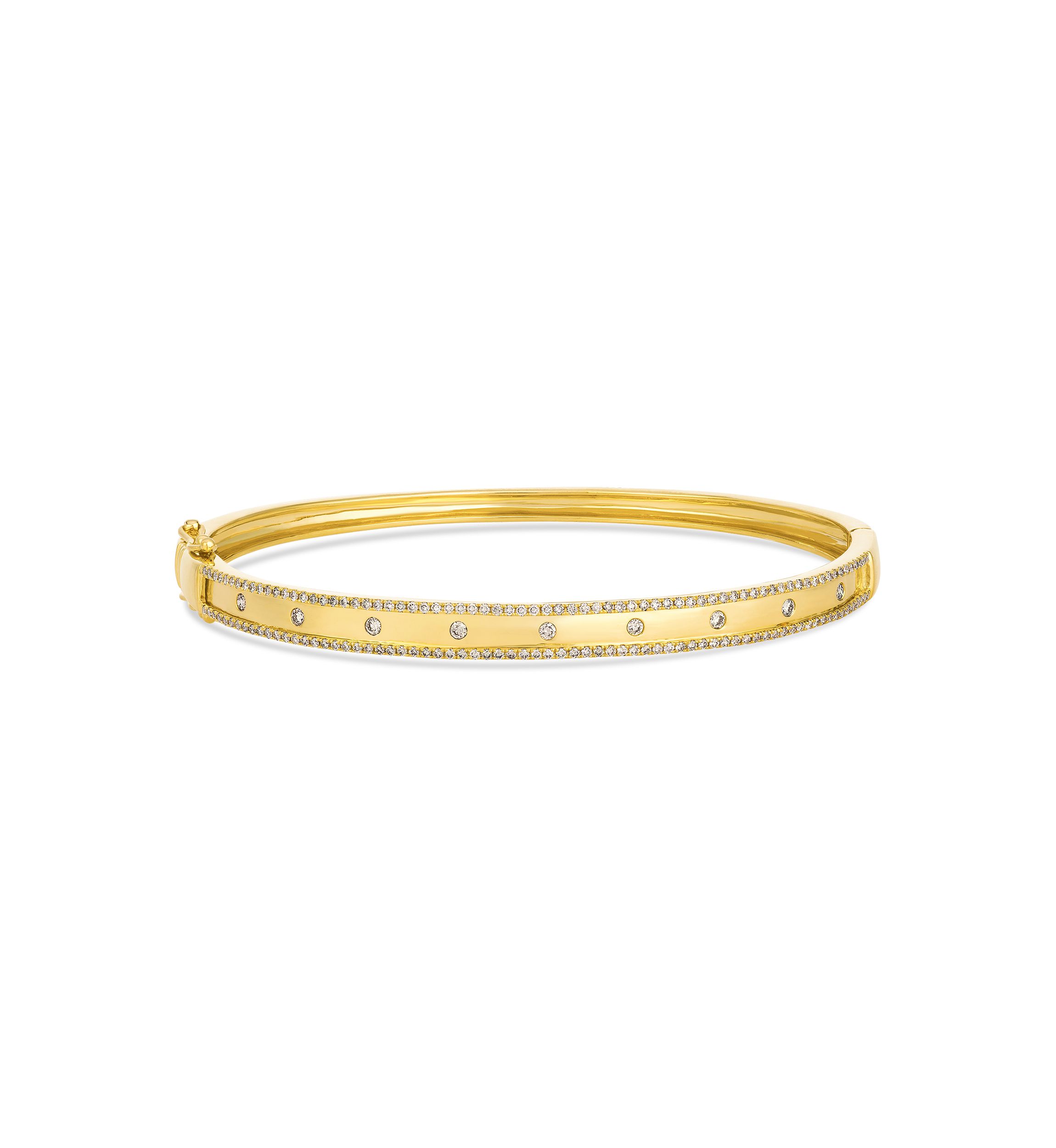 Bangle featuring 3/4 ct. t.w. Nude Diamonds™ set in 14K Honey Gold™