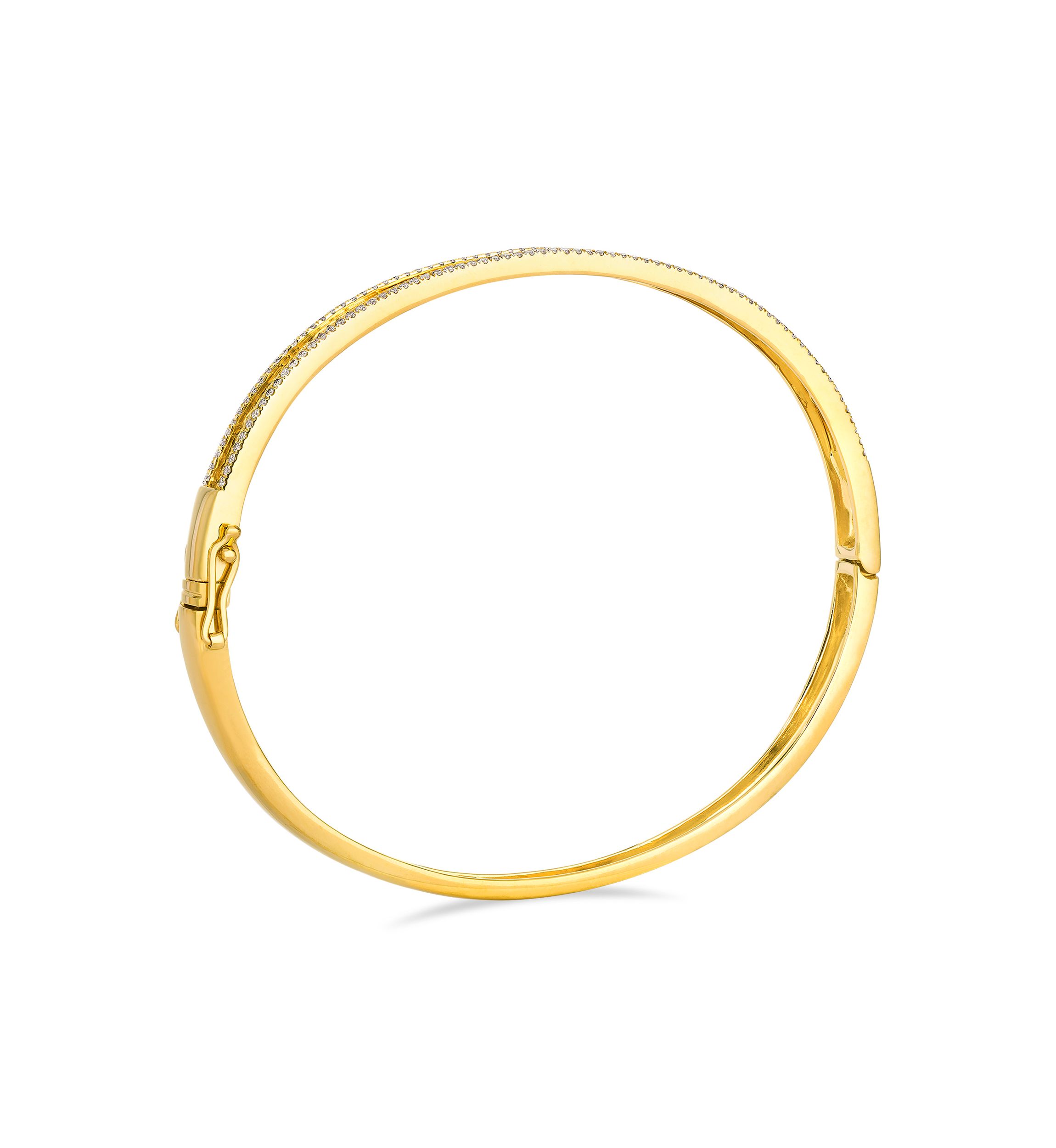 Bangle featuring 3/4 ct. t.w. Nude Diamonds™ set in 14K Honey Gold™